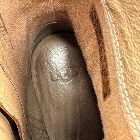 UGG Oriana Chunky Rustic Boot Women's SZ 7.5 Brown Boho Rugged Cottage Core - Picture 10 of 12